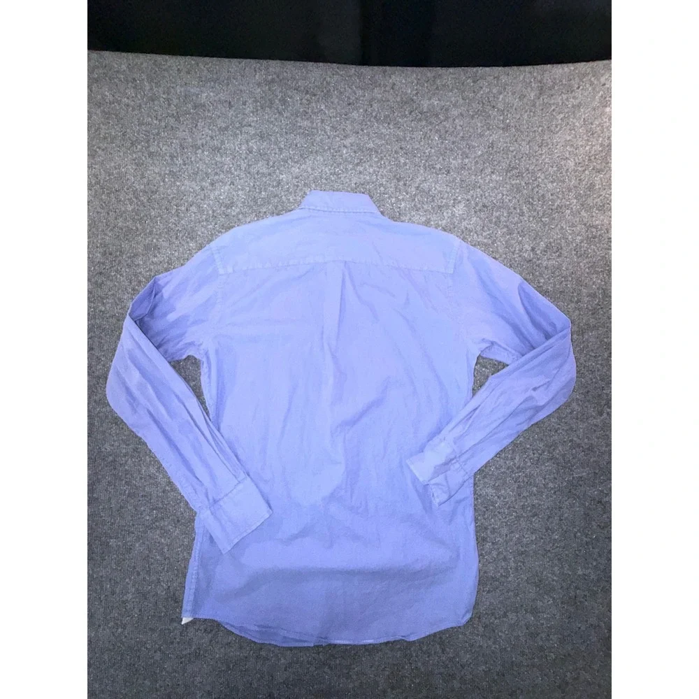 Peter Millar Mountainside Men Small Blue Cotton Silk Blend Button Down Shirt